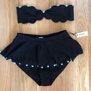 Marysia swim size medium beaded skirt bikini